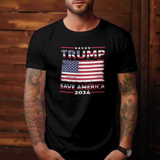 Trump Saves America: The Patriot Tee